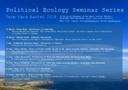 Political Ecology Group meetings logo